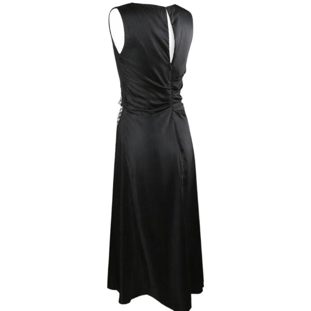 Monse Asymmetrical Black White Hounds Tooth Style Sleeveless Dress, Size Small - Picture 7 of 9